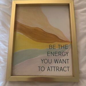 Gold Framed Inspirational Wall Art